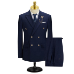 Meeste &uuml;likond Slim Fit Ametlik &Auml;ri T&ouml;&ouml;riided &Uuml;likonnad 2-osaline komplekt (jakk+p&uuml;ksid) XS blue