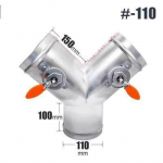 Jundingying 110mm Manuaalne Y-t&uuml;&uuml;pi 3-suunaline &otilde;huklapp