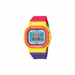 Casio G-SQUAD Seeria G-SHOCK Neoon V&auml;rviline Seeria V&auml;ike Ruudukujuline Trendikas P&otilde;rutuskindel Veekindel Kvartsmehhanism Vaikrihm Jaapani ja DW-5610DN-9PR must