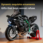 1:9. Skaala Ametlik luba Kawasaki mootorratas Pihustusmudel Sulamist Valatud Mudel Simulatsioonheli ja -valgusega Kingitus kogumisobjektid must