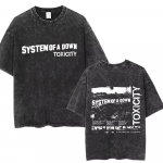 Pestud Vintage System of A Down Toxicity Albumi Graafilise Tr&uuml;kiga T-s&auml;rk Meestele Naistele Rock Suur T-s&auml;rk Mees Alternatiivne Metall T-s&auml;rgid S