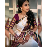 Elegantne pidulik riietus pehmest lichi-siidist saree black