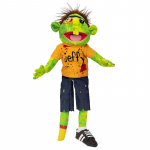 Suur Jeffy nukk pehme m&auml;nguasi m&auml;ngija r&auml;ppar zombi k&auml;si muppet pehme m&auml;nguasi nukk vanema-lapse pere nukk kingitused f&auml;nnidele t&uuml;drukutele