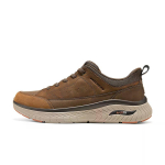 Skechers Vabaaja Pealmine Kiht Veisenahk S&uuml;nteetiline Nahk Mugavad Mitmek&uuml;lgsed Vabaajajalatsid Meeste Jalatsid 205656-CDB 43 brown