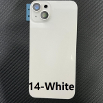 iPhone 14 15 K&otilde;ik seeriad V&auml;rvid Suur Ava Tagaklaas 1:1 Originaalne sobivus K&otilde;rge kvaliteediga asendus mobiiltelefoni paranduseks 14-White