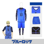 Blue Lock Cosplay Isagi Yoichi Rensuke Nr.1 S&auml;rgi Komplekt Anime F&auml;nnidele No.10,S