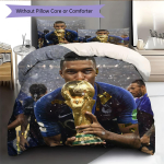 Mbappe10 Muster Voodipesu Kodukaunistus S&uuml;nnip&auml;evakingitus (1 * tekikott + 2 * padjap&uuml;&uuml;ri, ilma s&uuml;damikuta),f&auml;nnikaup. 140x200cm