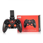 X3 2.4G juhtmevaba kontroller PC m&auml;ngupuldiks puldiga kontroller iOS Android mobiiltelefonidele must