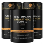 Suhkruvabad Shilajiti ja Ashwagandha Kummikommid 85+ Mikroelemendiga 3pack