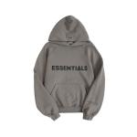 Meeste &Uuml;lem&otilde;&otilde;duline Kapuutsiga Dressipluus Eesmise Kirjatr&uuml;ki ja K&otilde;rge T&auml;navastiiliga Puuvillasegu Pikkade Varrukatega Pullover Small gray