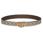 GUCCI GG Marmont Double G pandlaga l&otilde;uendv&ouml;&ouml; naiste laius 3cm 659417-92TIC-8358 pruun