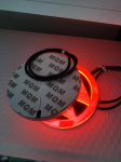2026 Kuuma For VW VOLKSWAGEN 110mm Punane 4D For VW Embleemi Valgus LED JAG3 Iluv&otilde;re VW 4D Logo Valgus LED Embleemid Tagumine Tuli For VW Bora Passat black