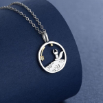 Armas V&auml;ike Printsess ja Prints Paar Kaelaehete Ripats 60CM(Necklace Long) gray