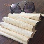 Plaar Bear Square pehmed seemisnahast puhastuslapid objektiivide prillide kaamera arvutiekraanile Saw Tooth Edge valge