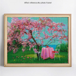 T&auml;is&uuml;mmarguse teemanttikandi allahindlus Maastik Kevadine 5D Teemantmaali pilt 20X30