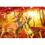 5D teemantmaaling DIY teemanttikandid s&uuml;gise hirve kivid tikandid mosaiikkingitus teemant 20X30CM