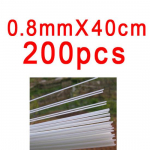 Bimoo 200tk 1mm 2mm &uuml;mmargune klaaskiust pulk kalmaari jigi konksu valmistamiseks ridva otsa ehitamiseks ujuvp&uuml;&uuml;gitarvete tarvikud 0.8mm