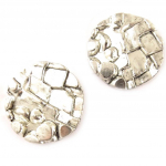 Dolce Vita [C6561] - Boucles Cr&eacute;ateur 'DV - Antica' Argent&eacute; Vieilli h&otilde;be