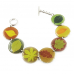 Les Tr&eacute;sors De Lily [D8215] - Bracelet Cr&eacute;ateur 'Bambou' Vert roheline