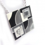 Les Tr&eacute;sors De Lily [G6149] - Collier Cr&eacute;ateur 'Anamaya' noir gris must