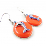Les Tr&eacute;sors De Lily [H4436] &ndash; 'Liberty' oranžid Dolphin Designer k&otilde;rvar&otilde;ngad oranž