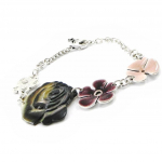 NOA [I4939] - Bracelet Cr&eacute;ateur 'Vahin&eacute;' marron pruun