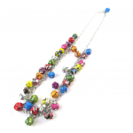 Les Tr&eacute;sors De Lily [N9573] - Collier artisanal cuir 'New Life' multicolore (fait main) mitmev&auml;rviline