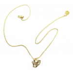 7bis [P5822] - Collier artisanal 'Origami' (&eacute;cureuil) argent&eacute; - 15x14 mm kuld