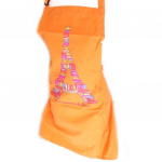 Les Tr&eacute;sors De Lily [M5758] - Tablier cr&eacute;ateur 'Les Macarons de Paris' orange oranž
