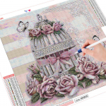 5D Teemantmaal Ristpistes Lill Uus Saabumine Teemanttikandid Mosaiik T&auml;ielik kaunistus Avaleht 30x30CM