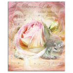 Swan Lake Rose 5D DIY Teemantmaaling Luikede t&auml;isringi teemanttikandid 20X30CM