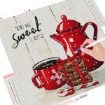 5D-teemantmaali t&auml;is &uuml;mmargune maastik Magusate j&otilde;ulude teemanttikandid 30x30CM