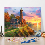 DIY v&auml;rvid numbrite j&auml;rgi &otilde;limaali komplekt L&otilde;uend DIY &otilde;limaal numbrite j&auml;rgi Seinakunsti kaunistused kodukinki kunstiks ja hobideks 40x50cm no frame
