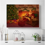 Teemanttikandid 5D DIY t&auml;isruudu teemantmaal Maastiku ristpistes j&otilde;ulukingid k&auml;sitsi valmistatud kingitused Full Round 20X30CM