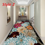 Homedo 11Styles 3D elutoa vaibad siseruumides sissep&auml;&auml;su uksematt Voodiala Vaip Lilled Rohutaimed K&ouml;&ouml;k Koridori Vaibad Vaip 60x200cm