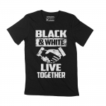 ULTRABASIC meeste T-s&auml;rk Must-valge Live Together Black Lives Matter Tee XS must