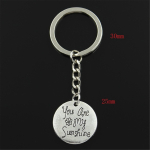 Moeplaadid You Are My Sunshine 25x25mm ripats 30mm v&otilde;tmehoidja h&otilde;bedane v&auml;rv meeste auto kingitus suveniirid v&otilde;tmehoidja h&otilde;be