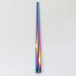 304 roostevabast terasest 1 paar vastupidavat keskkonnas&otilde;bralikku vikerkaare v&auml;rvilised s&ouml;&ouml;gipulgad metallist Hiina korduvkasutatavad k&ouml;&ouml;gin&otilde;ud mitmev&auml;rviline