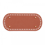 Osad DIY k&auml;sitsi valmistatud p&otilde;hi 52 auguga Koti tarvikud PU nahast pikk koti p&otilde;hi silmkoelise koti jaoks Diameter 15CM