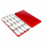 16 racks hambaravikast Bur HK failihoidja plokk-sterilisaatori korpuse desinfitseerimiseks Endo Box hambalabori jaoks punane