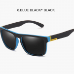 Peegel polariseeritud p&auml;ikeseprillid meeste &uuml;likerged prillid raam ruudukujulised sport p&auml;ikeseprillid meeste UV400 Style2 must/sinine