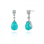 Gica Gema Paraiba K&otilde;rvar&otilde;ngad 925 Sterling H&otilde;be 22,3 mm Rippk&otilde;rvar&otilde;ngad Unikaalse disainiga romantilised peened ehted Pulmapeo kingitused Uus trend 925 Silver sinine