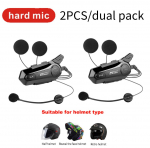 E1 Mootorrattakiiver Intercom Bluetooth5.0 juhtmevabad peakomplektid kahele s&otilde;itjale veekindel sisetelefon Moto v&auml;lis&otilde;iduks vabak&auml;emuusika Dual Pack