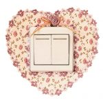 Kodumajapidamises kasutatavad lillekangad Lace Love Switch tolmukindel kate pistikupesa sein