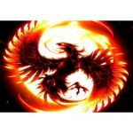 5D DIY Fire Phoenix Teemantmaali Rhinestone Pilt T&auml;ielik Teemanttikandid Kingitus Mosaiikmaali Loomade Kodukaunistamise Komplekt Full Round 20x30CM