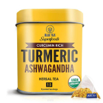 Kurkum ja Ashwagandha tee (15 pakk, 2,5 g), Kurkum Ashwagandha taimetee, sinine tee