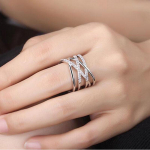 ANENJERY Armastuse p&otilde;imumine Mosaiik Tsirkoon Mitmekihilised Rists&otilde;rmused Naistele Trendikas reguleeritav S&otilde;rmus S-R243 h&otilde;be