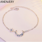 ANENJERY k&auml;ev&otilde;rud naistele Micro CZ Zircon Moon Star K&auml;ev&otilde;ru Suure kaubam&auml;rgiga ehted pulseira h&otilde;be