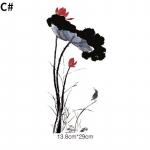 Uued moodsad lillede triikraud plaastritel isetegemise jaoks soojus&uuml;lekande riided T-s&auml;rgid soojus&uuml;lekande kleebised kaunistuste tr&uuml;kkimiseks C#