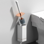 TPR silikoonist tualetihari, painduv pehmete harjastega puhastushari ilma surnud nurgata WC-potihari Vannitoa tarvikud Silicone Brush